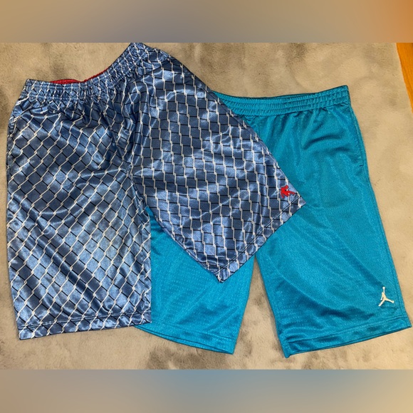 🏀Boys Blue and Teal Athletic Shorts - Picture 2 of 10